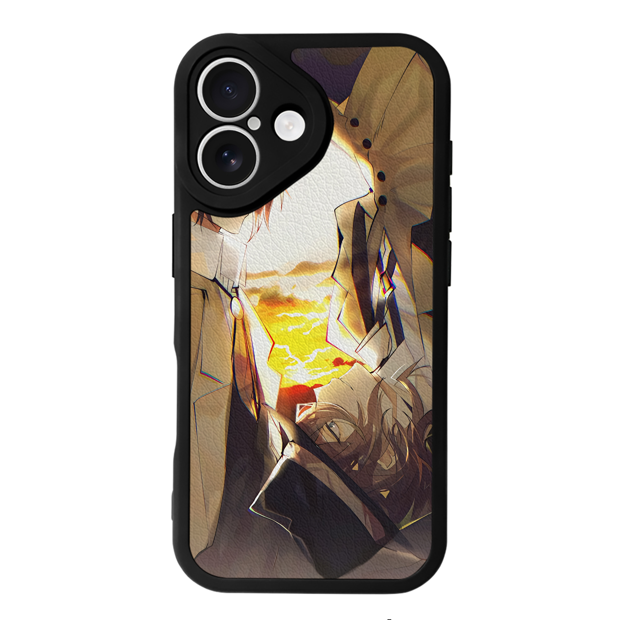 （画像用） 文豪ストレイドッグス Bungo Stray Dogs 【iPhone 16シリーズ対応】シリコンスマホケース（レザー調） 材質：シリコン